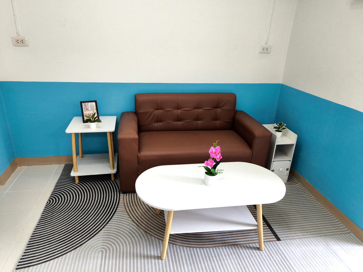 For SaleCondoSamut Prakan,Samrong : Selling Eua-Athorn Suvarnabhumi 1 Sriwaree Noi Temple Newly decorated room, newly renovated New beautiful room, ready to move in