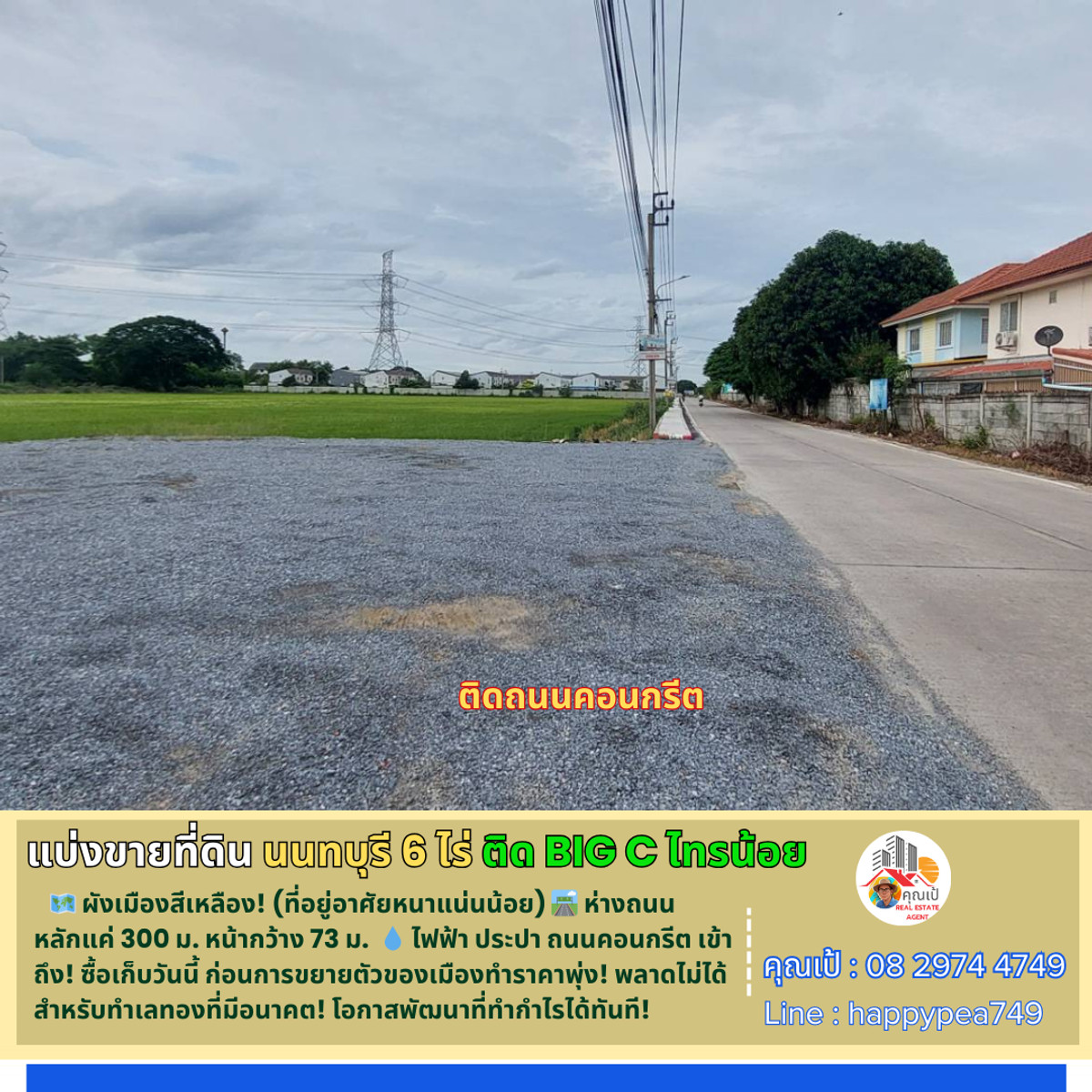 ขายที่ดินนนทบุรี บางใหญ่ บางบัวทอง : 🔥 ด่วน! ที่ดินทำเลทอง แบ่งขายเริ่มต้น 6 ไร่ ใจกลางไทรน้อย นนทบุรี “ราคาดีที่สุด“ สำหรับนักพัฒนาและนักลงทุน! ผืนสุดท้ายก่อนราคาพุ่ง!