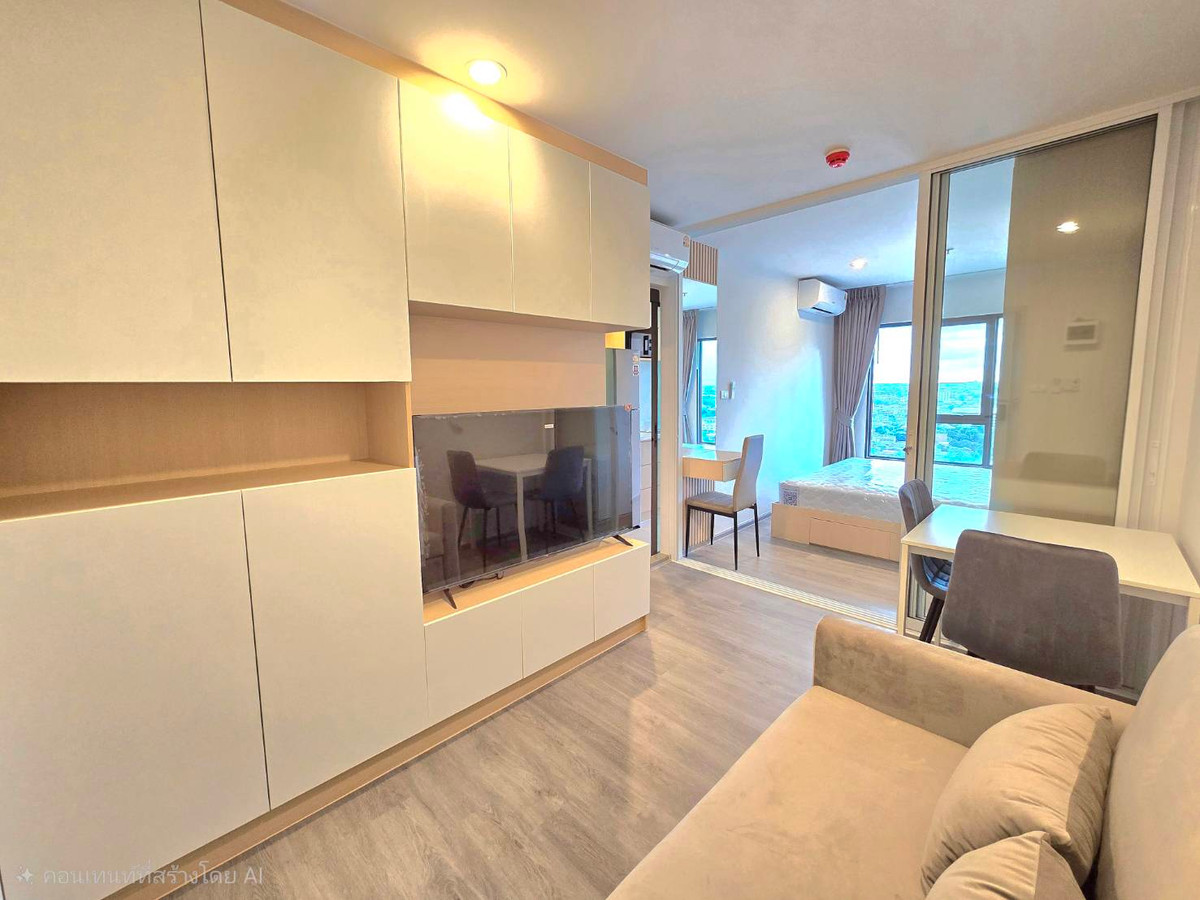 For RentCondoThaphra, Talat Phlu, Wutthakat : Condo for rent: Regent Home Wutthakat, minimalist room, beautiful view, ready to move in, building 🅰️ 21st floor, size 26 sq m., south side, good wind, not hot 🏠 For Rent: Regent Home Wutthakat Condominium-Building 🅰️,21st Floor.