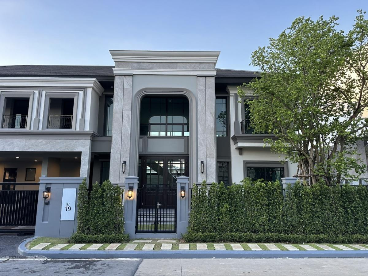 For RentHouseLadkrabang, Suwannaphum Airport : 🔥🔥30359🔥🔥 Luxury detached house for rent, Grand Bangkok Boulevard, Krungthep Kreetha🌐LINE ID: @fastforrentcondo