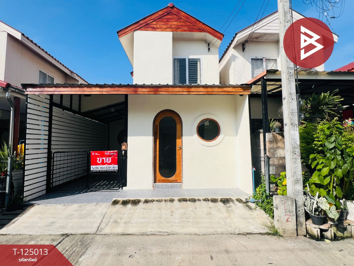 For SaleHouseSamut Songkhram : Single house for sale Eua-Athorn Village, Lat Yai, Samut Songkhram, newly renovated, ready to move in.