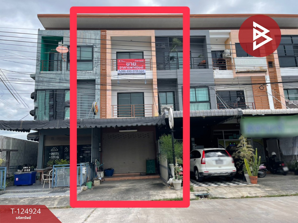 For SaleShop HousePattaya, Bangsaen, Chonburi : Commercial building for sale, area 19 square meters, Samet, Chonburi, near 7-11.