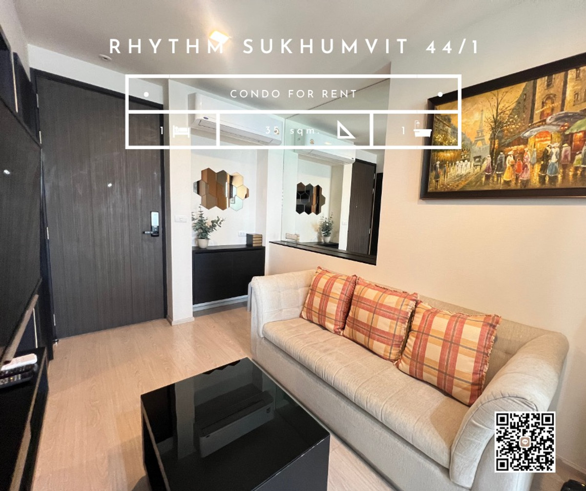 ให้เช่าคอนโดอ่อนนุช อุดมสุข : ให้เช่า 🌟Rhythm Sukhumvit 44/1🌟ห้องรีโนเวทใหม่ ตกแต่งสวย เฟอร์ครบ พร้อมเข้าอยู่ by Faii