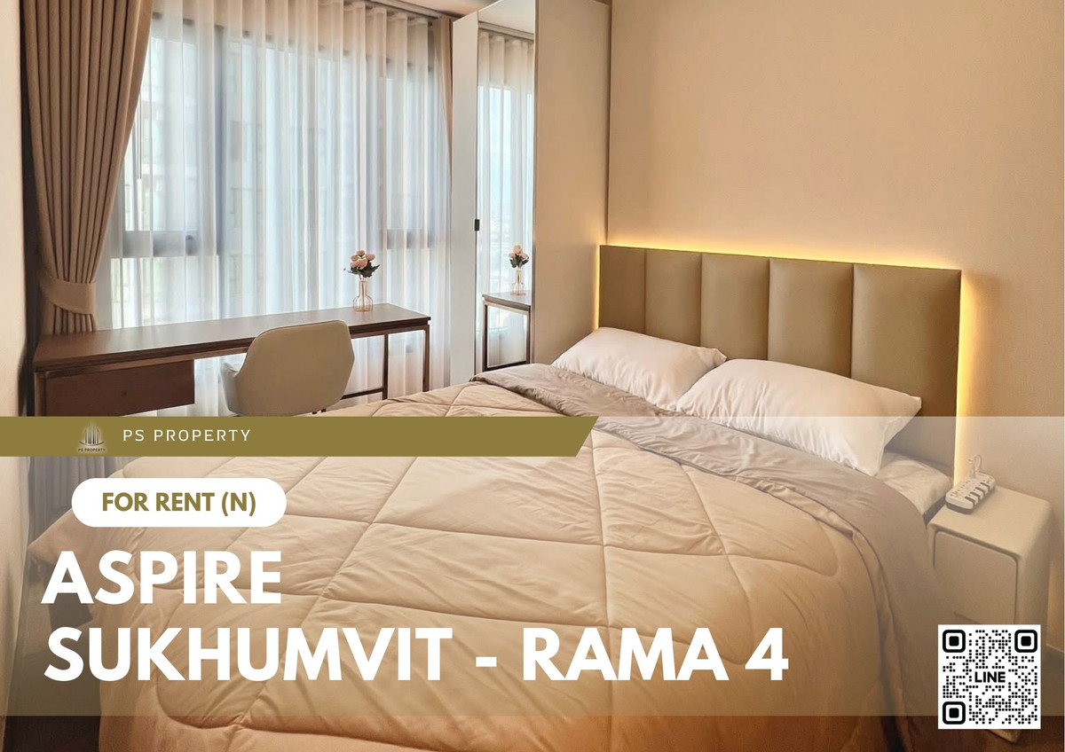 ให้เช่าคอนโดคลองเตย กล้วยน้ำไท : ให้เช่า 🔥 Aspire Sukhumvit - Rama 4 🔥 เฟอร์นิเจอร์ และ เครื่องใช้ไฟฟ้าครบ ใกล้ BTS พระโขนง