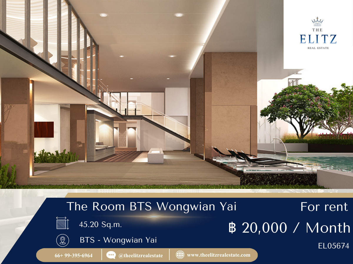 For RentCondoWongwianyai, Charoennakor : ✨ Want to be near the city but not too busy? The Room BTS Wongwian Yai is the answer ✔