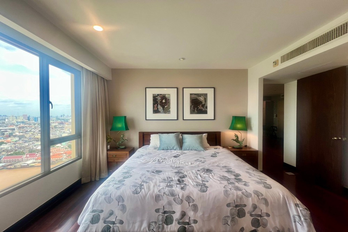 For RentCondoWongwianyai, Charoennakor : 🔥 For Rent !! high floor 28++, river view!! 🔥 Code C20251000075..........Baan Chaopraya, 2 bedroom, 2 bathroom, furnished, ready to move in📣📣