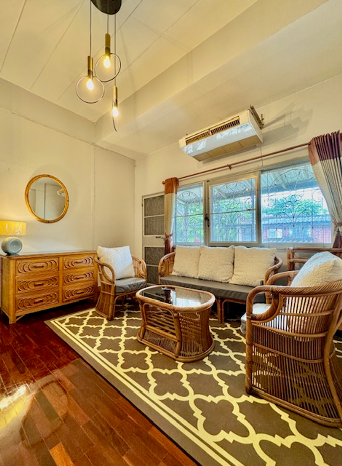 For RentTownhomeMin Buri, Romklao : Sammakorn house for rent. Fully decorated and ready to move in