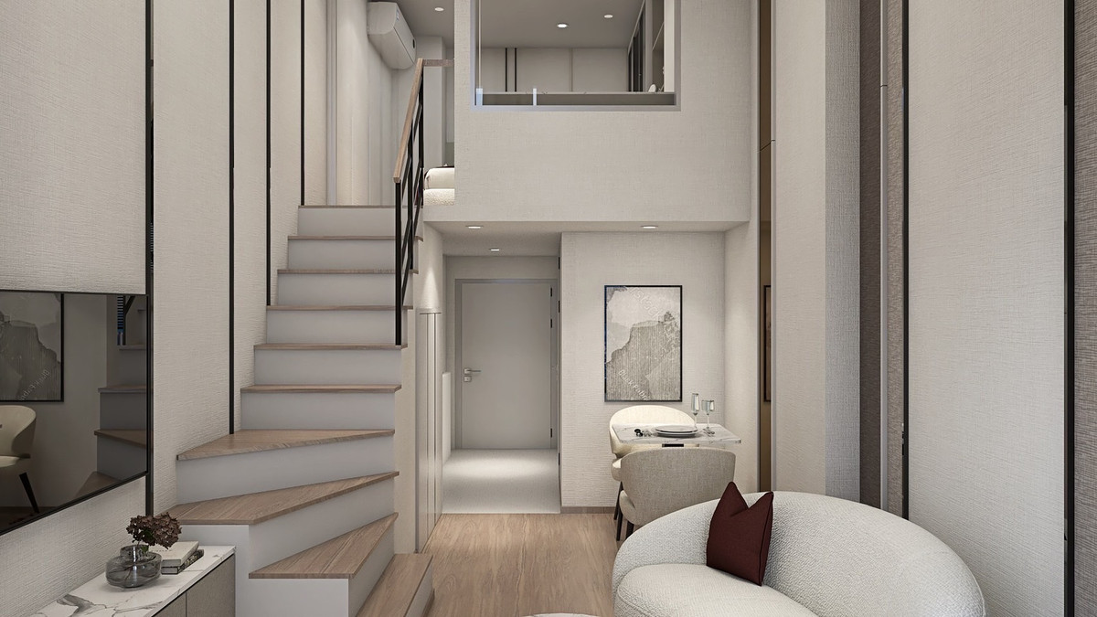 For RentCondoSiam Paragon ,Chulalongkorn,Samyan : 🔥For urgent rent🔥Culture Chula, 2-story hybrid room, fully furnished, ready to move in, near BTS Saladaeng❗