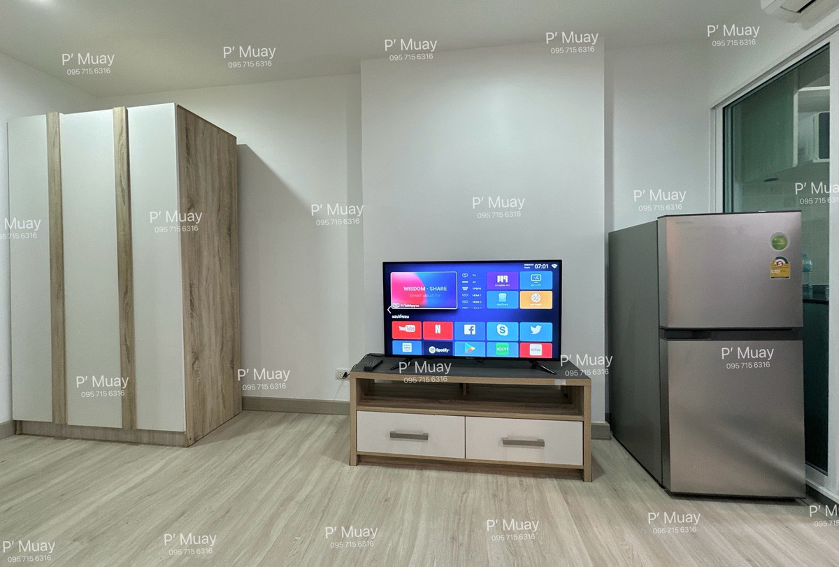 For RentCondoBang Sue, Wong Sawang, Tao Pun : ❤️Rental price 7,500 baht 📍There is an 8 kg washing machine
