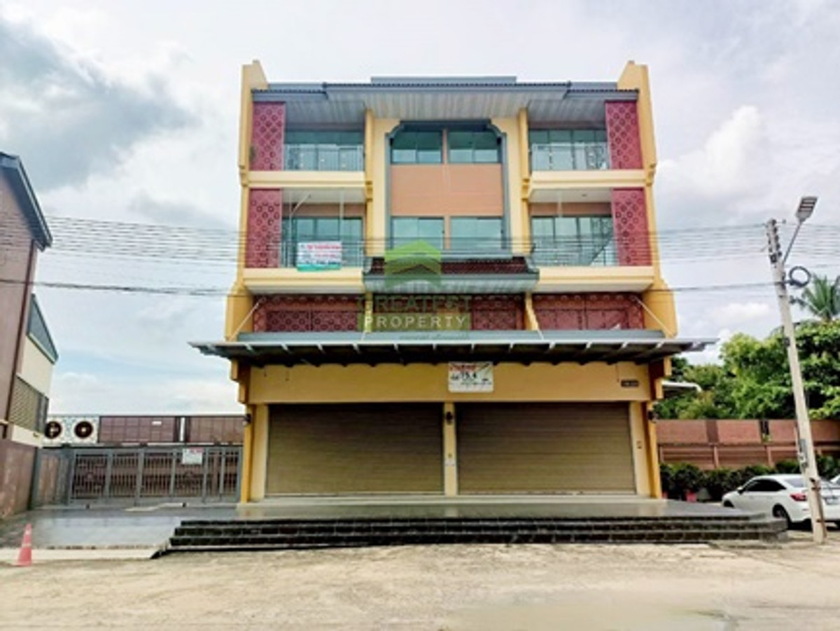 For SaleShop HousePhutthamonthon, Salaya : 4-storey commercial building for sale, China Town West End Salaya, area 75.40 sq m, corner plot, prime location, suitable for business, home office.