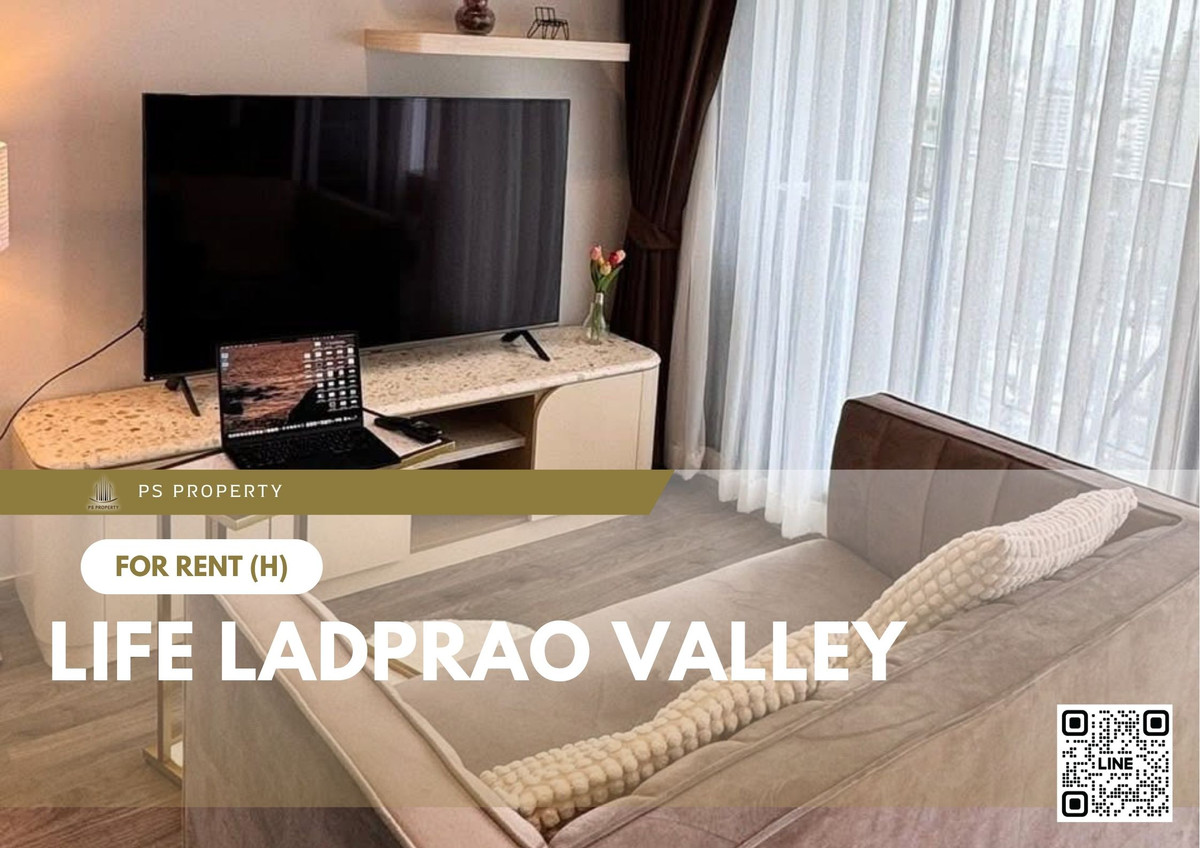 For RentCondoLadprao, Central Ladprao : For rent 📍 Life Ladprao Valley 📍 Fully furnished and equipped, near BTS and MRT