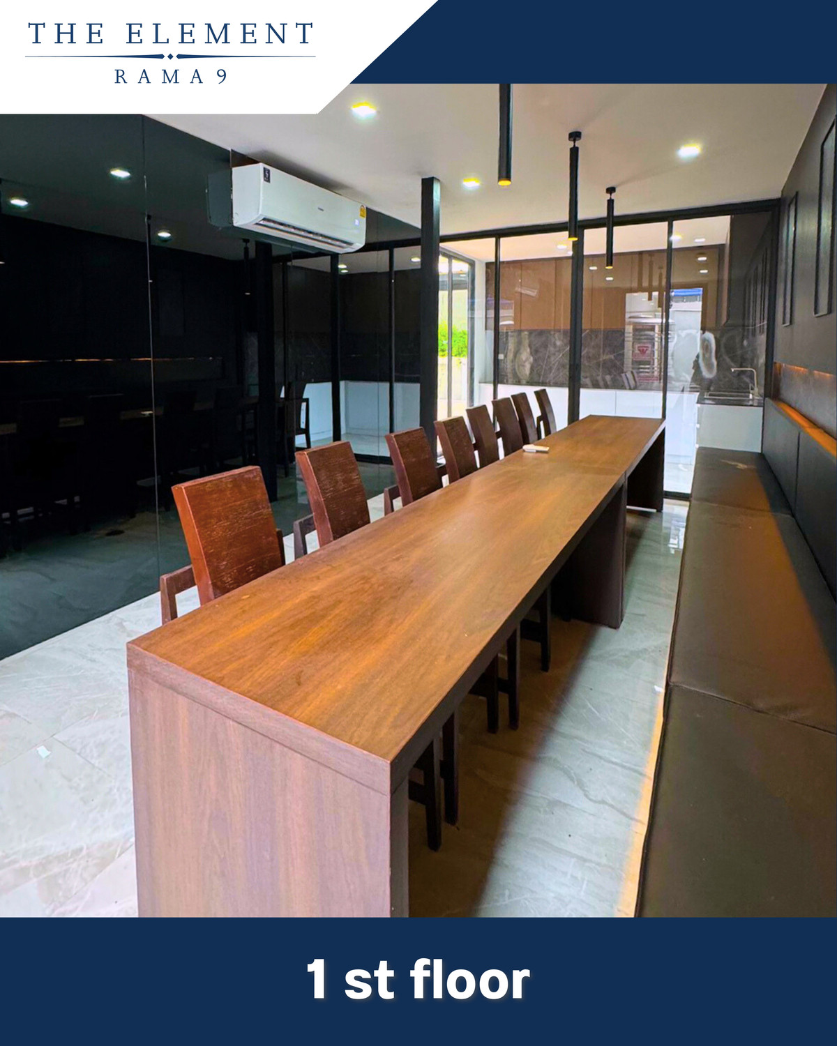 โฮมออฟฟิศพระราม 9 เพชรบุรีตัดใหม่ RCA : โฮมออฟฟิศหรู ย่านพระราม 9 | The Element Rama 9 Fully Built-in | Fully Furnished | Move-in Ready | ติดห้างเดอะไนท์ 1 นาที