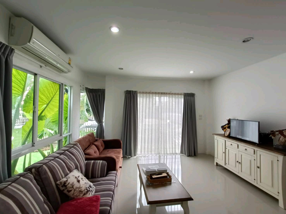 For RentHouseNakhon Pathom : For rent, detached house, Paphawarin 7, with furniture and air conditions, ready to move in, Rai Khing, Sam Phran, Om Yai