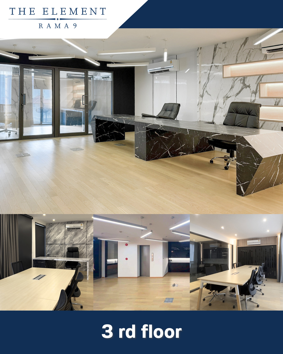 โฮมออฟฟิศพระราม 9 เพชรบุรีตัดใหม่ RCA : โฮมออฟฟิศหรู ย่านพระราม 9 | The Element Rama 9 Fully Built-in | Fully Furnished | Move-in Ready | ติดห้างเดอะไนท์ 1 นาที