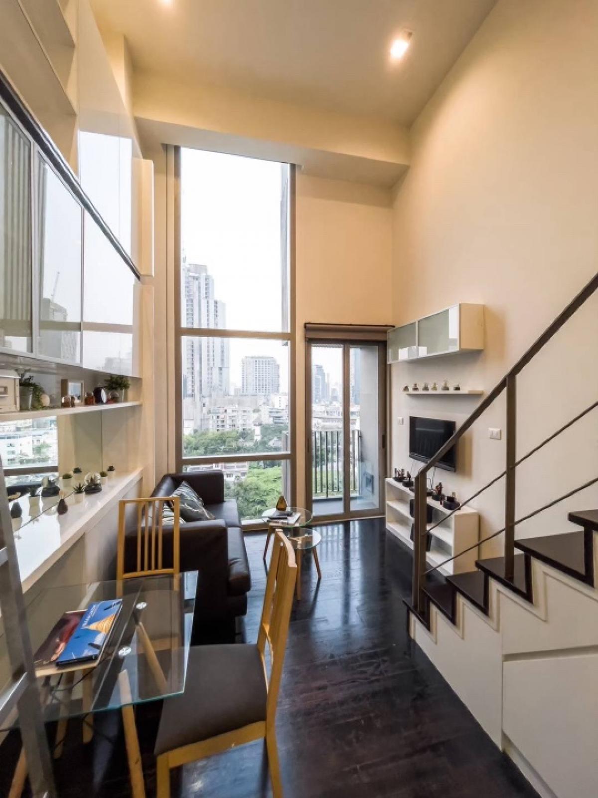 For RentCondoSukhumvit, Asoke, Thonglor : Condo IDEO Morph Sukhumvit 38 1bed duplex type near BTS Thonglor