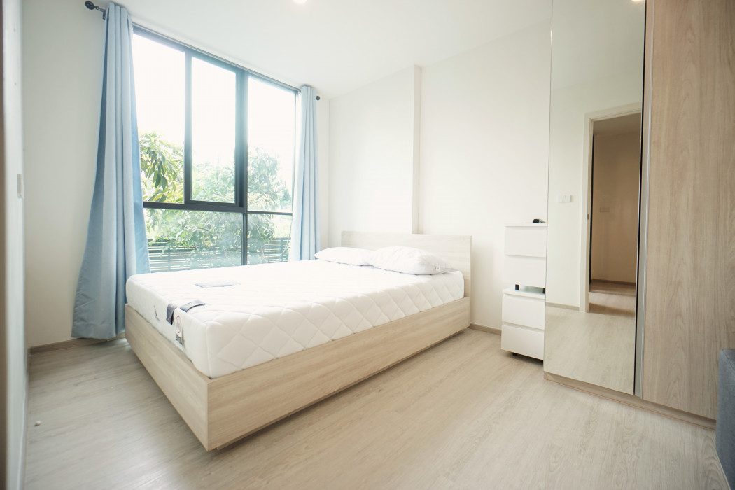 For RentCondoLadkrabang, Suwannaphum Airport : Fully Furnished 1BR Condo at Nue Z-Square Suan Luang, 650m to MRT Suan Luang R.9, 26 sqm, Tree View, Ready to Move In – Only 10K ฿ / mo.