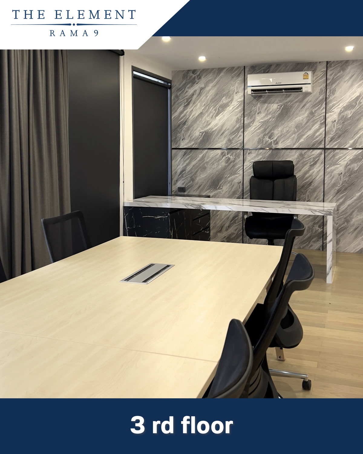 โฮมออฟฟิศพระราม 9 เพชรบุรีตัดใหม่ RCA : โฮมออฟฟิศหรู ย่านพระราม 9 | The Element Rama 9 Fully Built-in | Fully Furnished | Move-in Ready | ติดห้างเดอะไนท์ 1 นาที