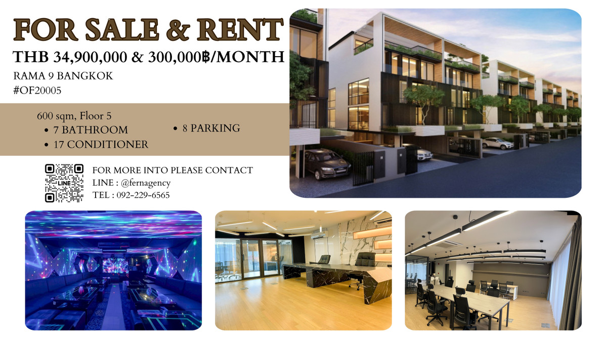Home OfficeRama9, Petchburi, RCA : For sale and rent: The Element Rama9, premium home office. Complete with furniture And a karaoke room!