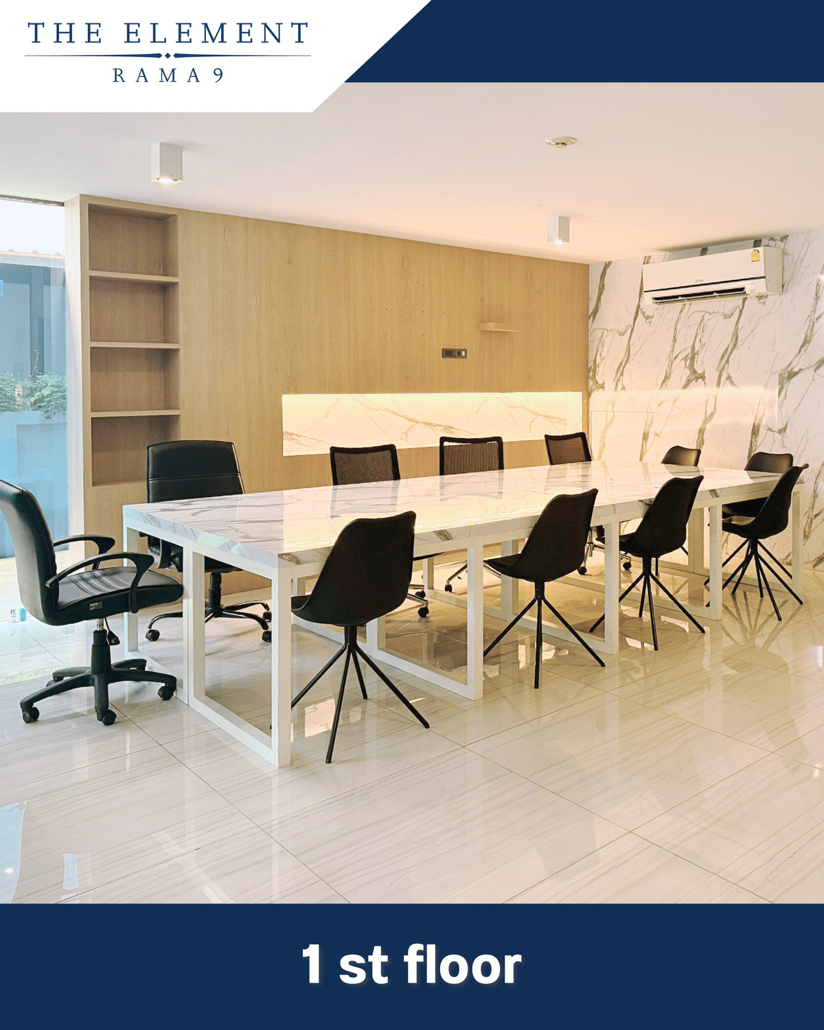 โฮมออฟฟิศพระราม 9 เพชรบุรีตัดใหม่ RCA : โฮมออฟฟิศหรู ย่านพระราม 9 | The Element Rama 9 Fully Built-in | Fully Furnished | Move-in Ready | ติดห้างเดอะไนท์ 1 นาที