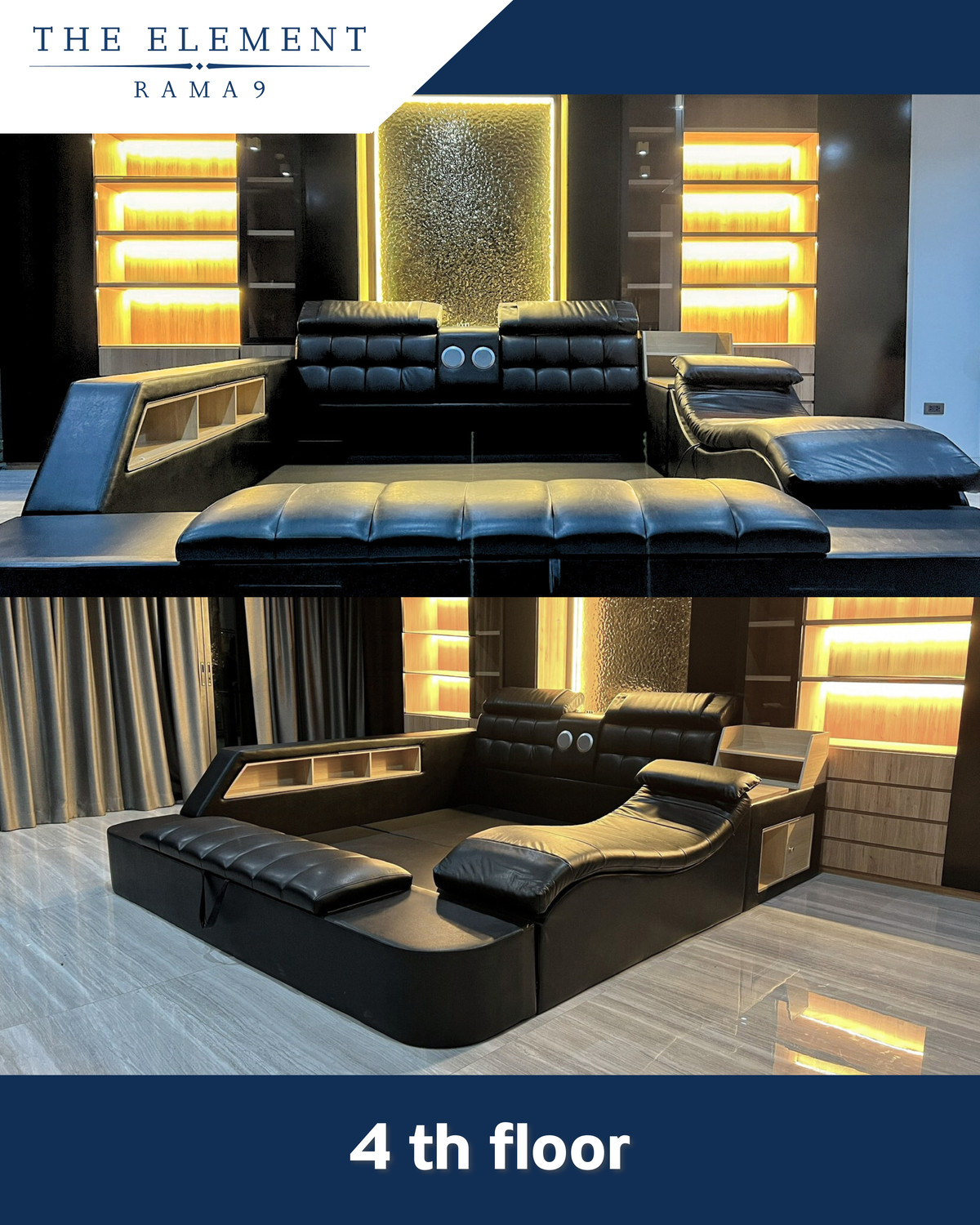 โฮมออฟฟิศพระราม 9 เพชรบุรีตัดใหม่ RCA : โฮมออฟฟิศหรู ย่านพระราม 9 | The Element Rama 9 Fully Built-in | Fully Furnished | Move-in Ready | ติดห้างเดอะไนท์ 1 นาที