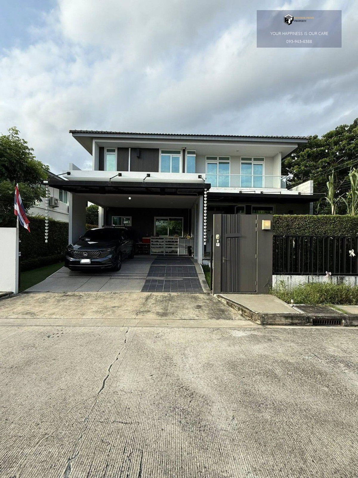 ขายบ้านลาดกระบัง สุวรรณภูมิ : Mantana Onnut - Wongwaen 5 | บ้านหลังมุม พร้อมสวนส่วนตัว 🌿 หน้าบ้านทิศใต้ ใกล้ Clubhouse ร่มรื่นสบายตลอดปี 🍃 #2025101812427