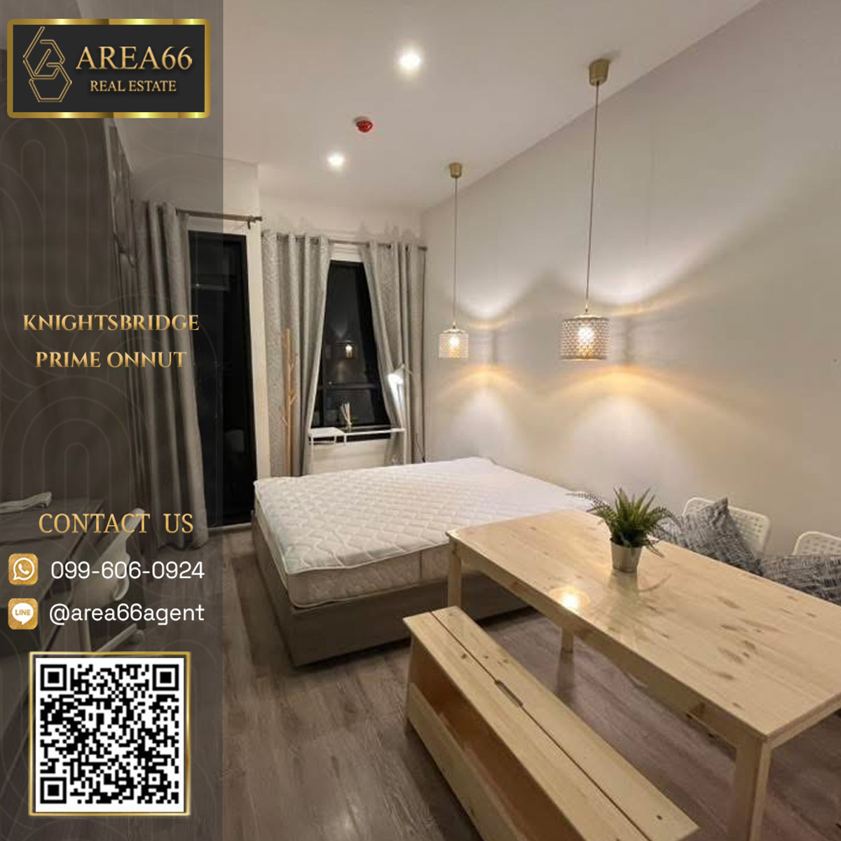 For SaleCondoOnnut, Udomsuk : 🔥 For sale!! Condo Knightsbridge Prime Onnut