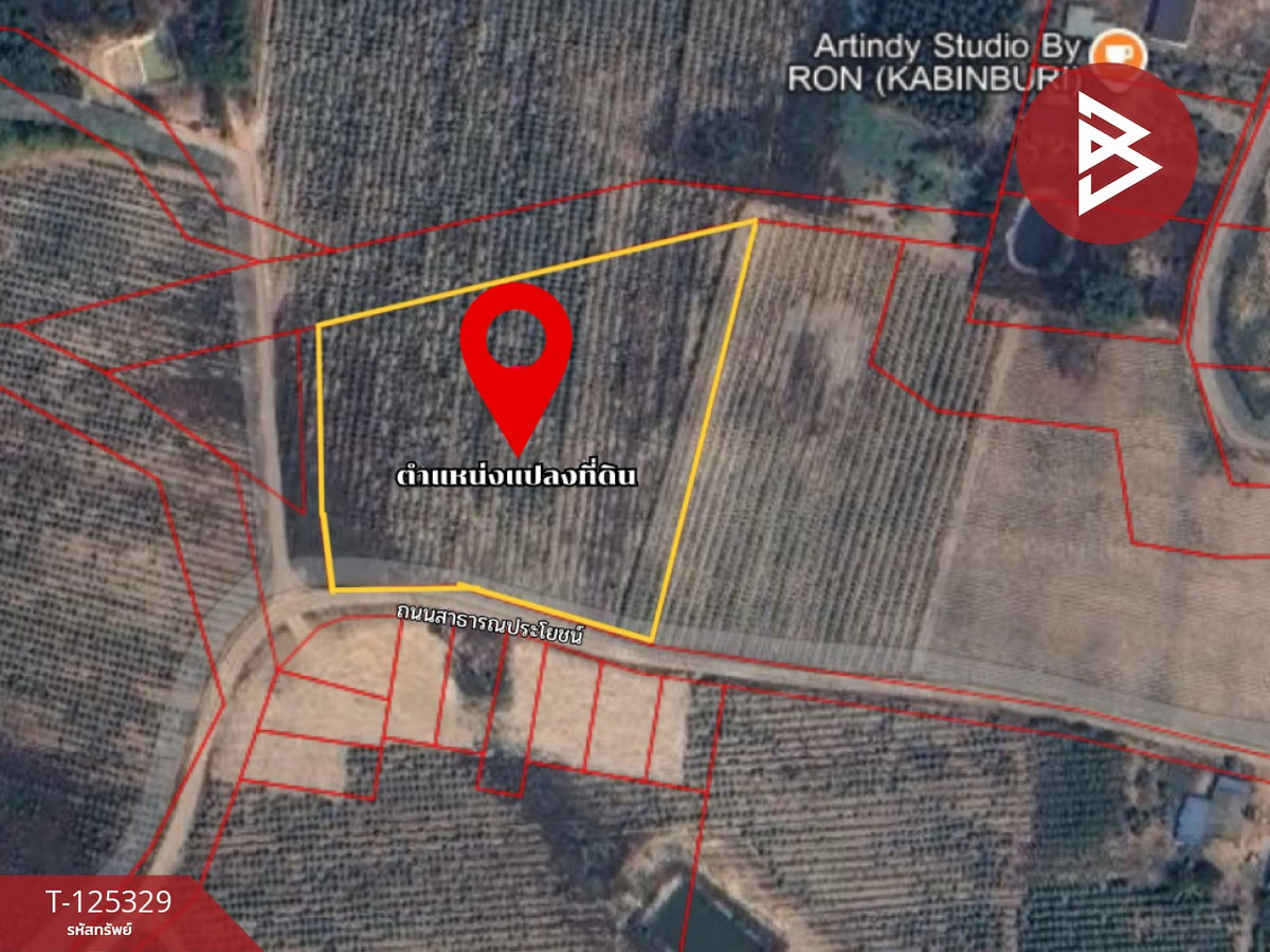 Land for sale, area 4 rai 3 ngan 78.3 square wah, Kabin Buri, Prachin Buri Loading...