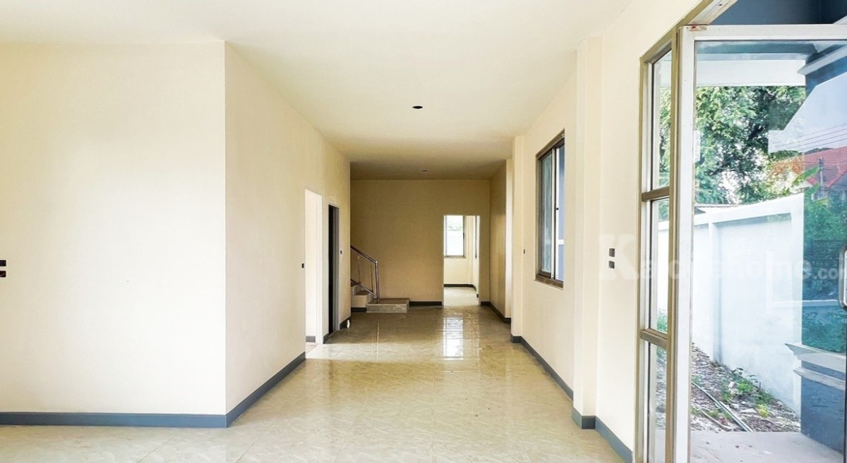 ขายที่ดินสระบุรี : ขายบ้านเดี่ยว 2 ชั้นมือหนึ่ง 2 ห้องนอน 94 ตร.ว. โครงการแมกไม้-ชายน้ำ ใกล้แม่น้ำป่าสัก แก่งคอย สระบุรี