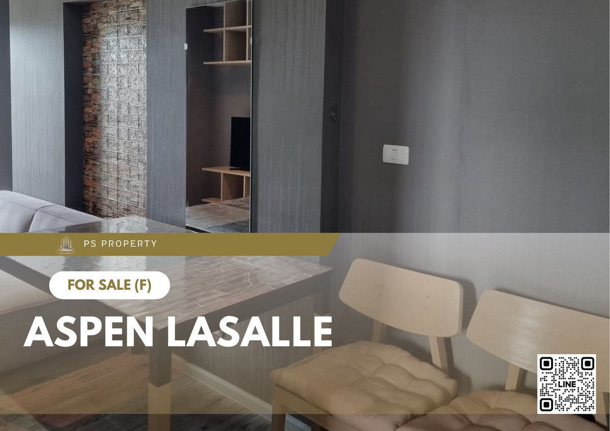 ขายคอนโดบางนา แบริ่ง ลาซาล : ขายด่วน 📍 Aspen Lasalle 📍 เฟอร์นิเจอร์ และ เครื่องใช้ไฟฟ้าครบ ใกล้ MRT ศรีลาซาล