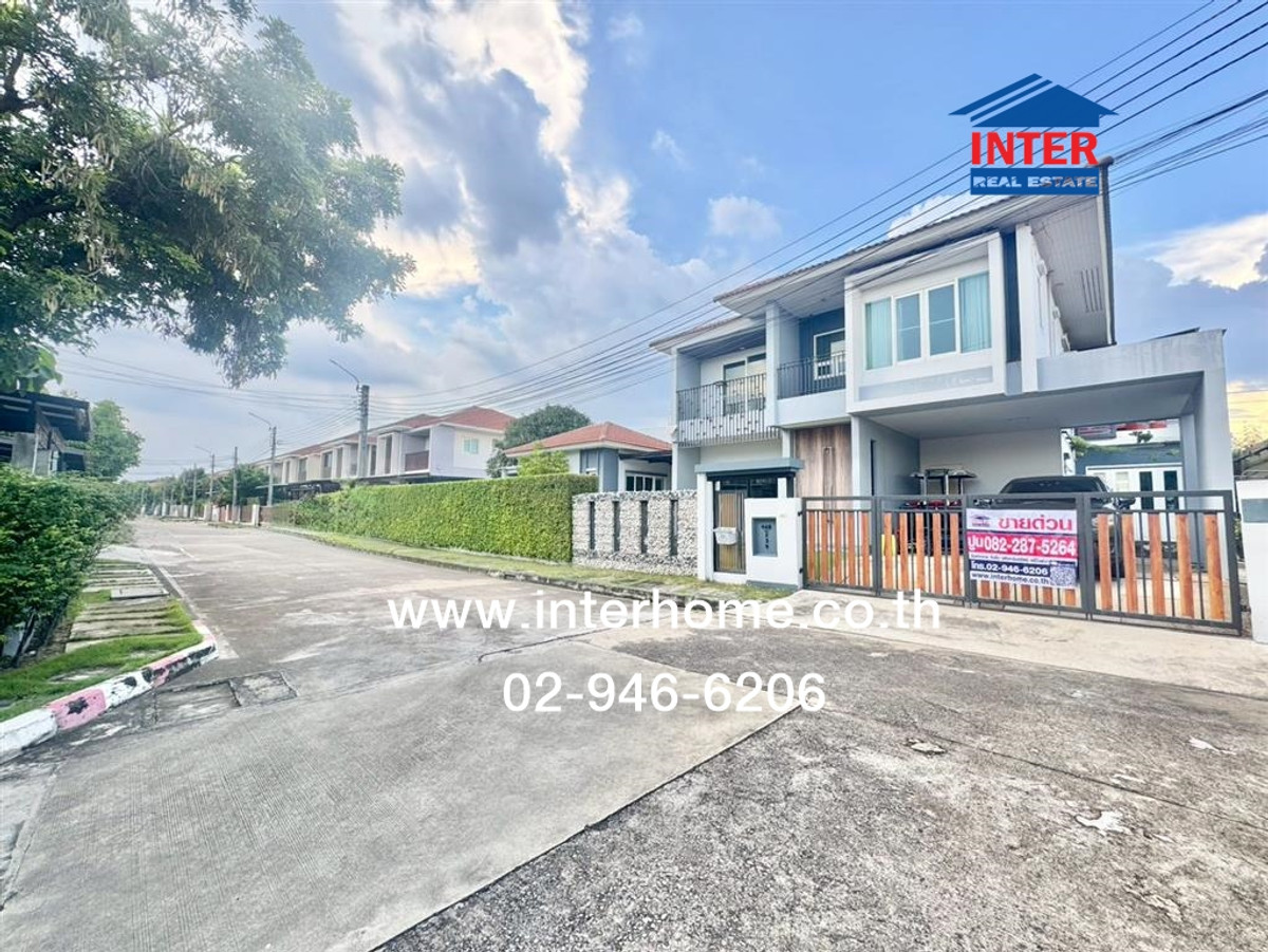 For SaleHouseRama 2, Bang Khun Thian : 2-story detached house, 94.3 sq m, Burasiri Village. Tha Kham-Rama 2, Rama 2 Road, Ring Road Expressway Bang Khun Thian District Bangkok