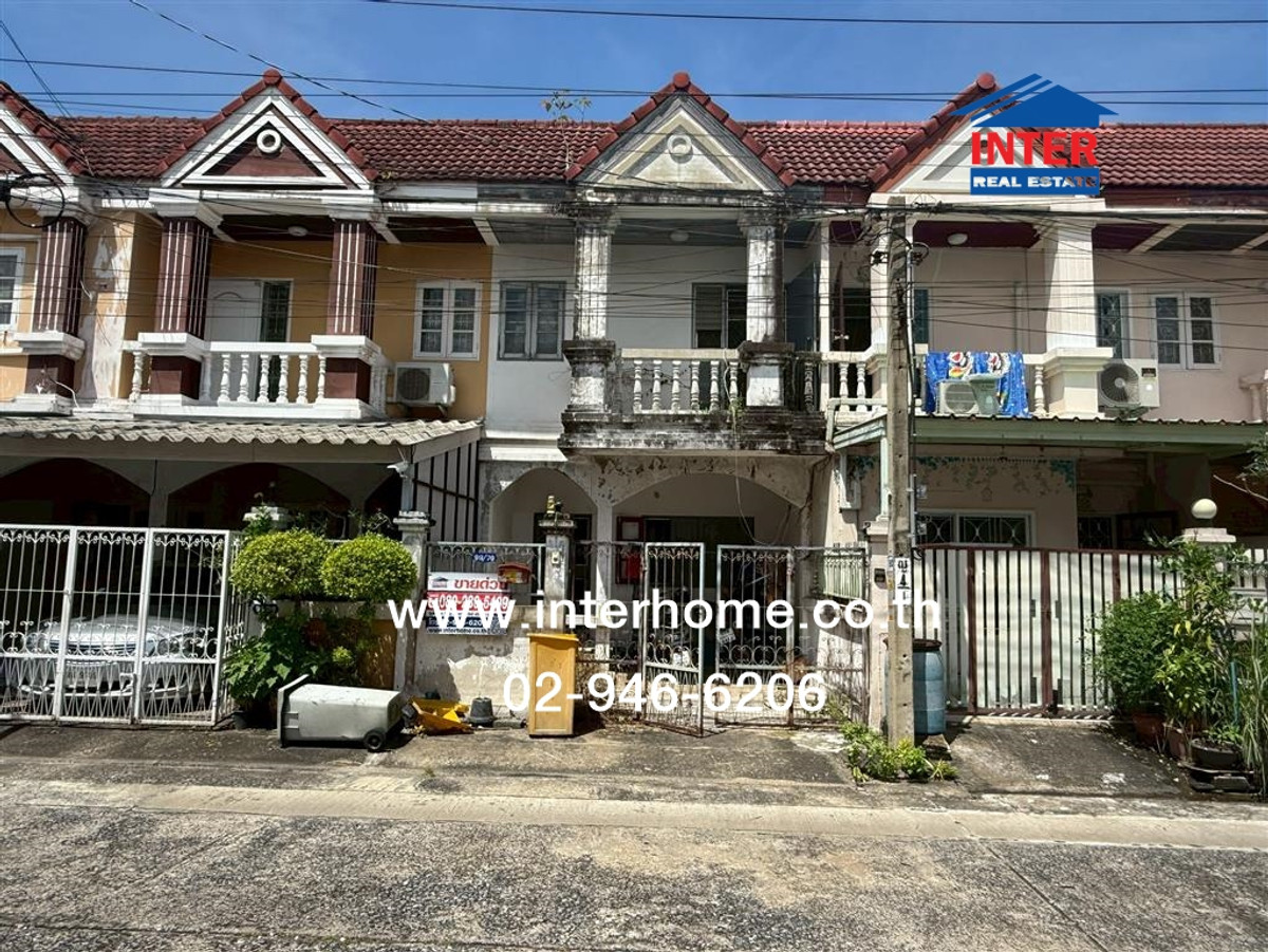 ขายทาวน์โฮมนนทบุรี บางใหญ่ บางบัวทอง : ทาวน์เฮ้าส์ 2 ชั้น 18.3 ตร.ว. หมู่บ้านภัชธีญา โครงการ1 ท่าอิฐ รัตนาธิเบศร์ ซอยบางรักน้อย ซอย1/10 ถนนรัตนาธิเบศร์ ถนนราชพฤกษ์ เมืองนนทบุรี นนทบุรี