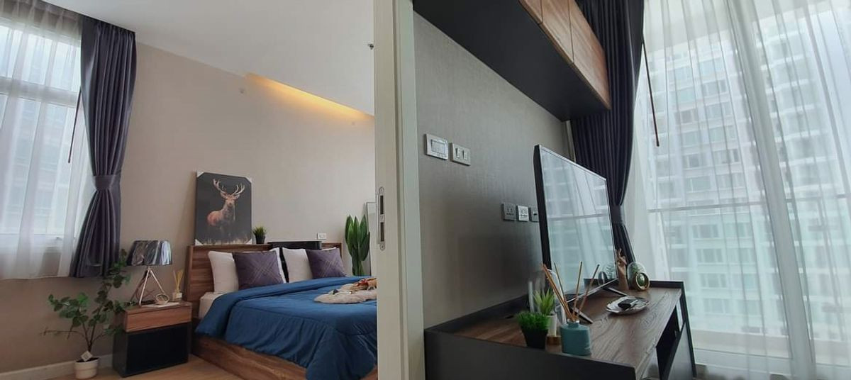 For RentCondoRatchadapisek, Huaikwang, Suttisan : For rent 🔥 T.C. Green 🔥 Fully furnished and equipped, near the MRT Orange Line