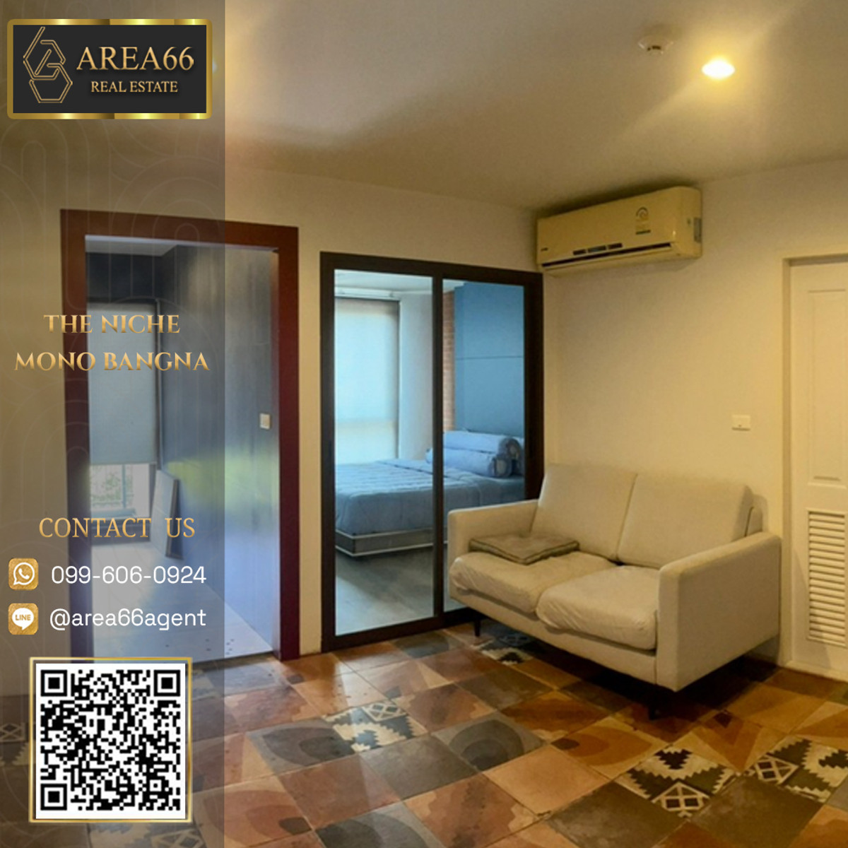 ขายคอนโดบางนา แบริ่ง ลาซาล : 🔥 ขายด่วน!! คอนโด The Niche Mono Bangna