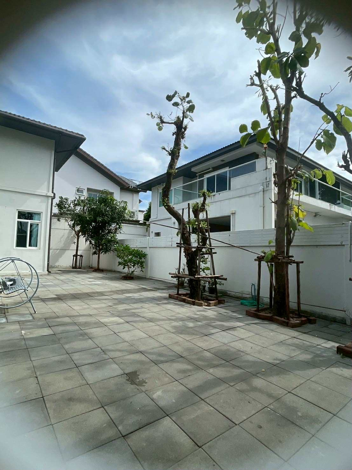 For SaleHouseBangna, Bearing, Lasalle : 122.8 sq m, 4 bedrooms, 5 bathrooms, 2-story detached house, Manthana 2, Bangna Km 7.