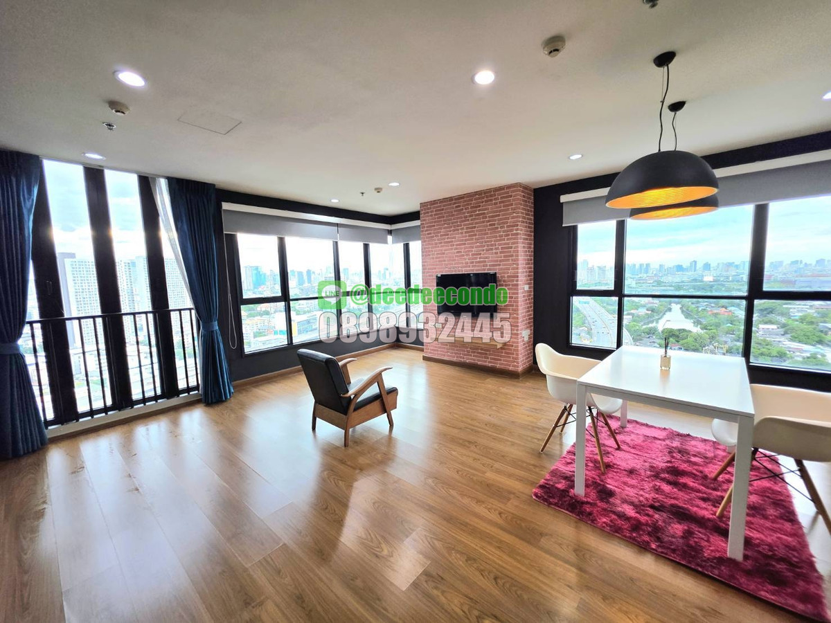 For RentCondoRama9, Petchburi, RCA : Rent 1bed 50sqm 25,000 baht Floor 22 The Base Rama 9-Ramkhamhaeng