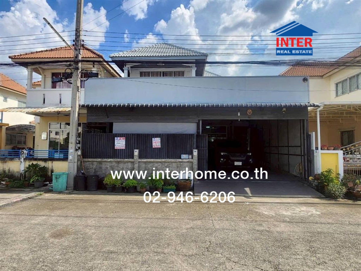 For SalePhutthamonthon, Salaya : Twin house, 2 floors, 41 sq m, Nichakorn Village, Phutthamonthon Sai 4, near Mahidol University, Salaya, Soi Krathum Lom 19. Phutthamonthon Sai 4 Road, Sam Phran, Nakhon Pathom