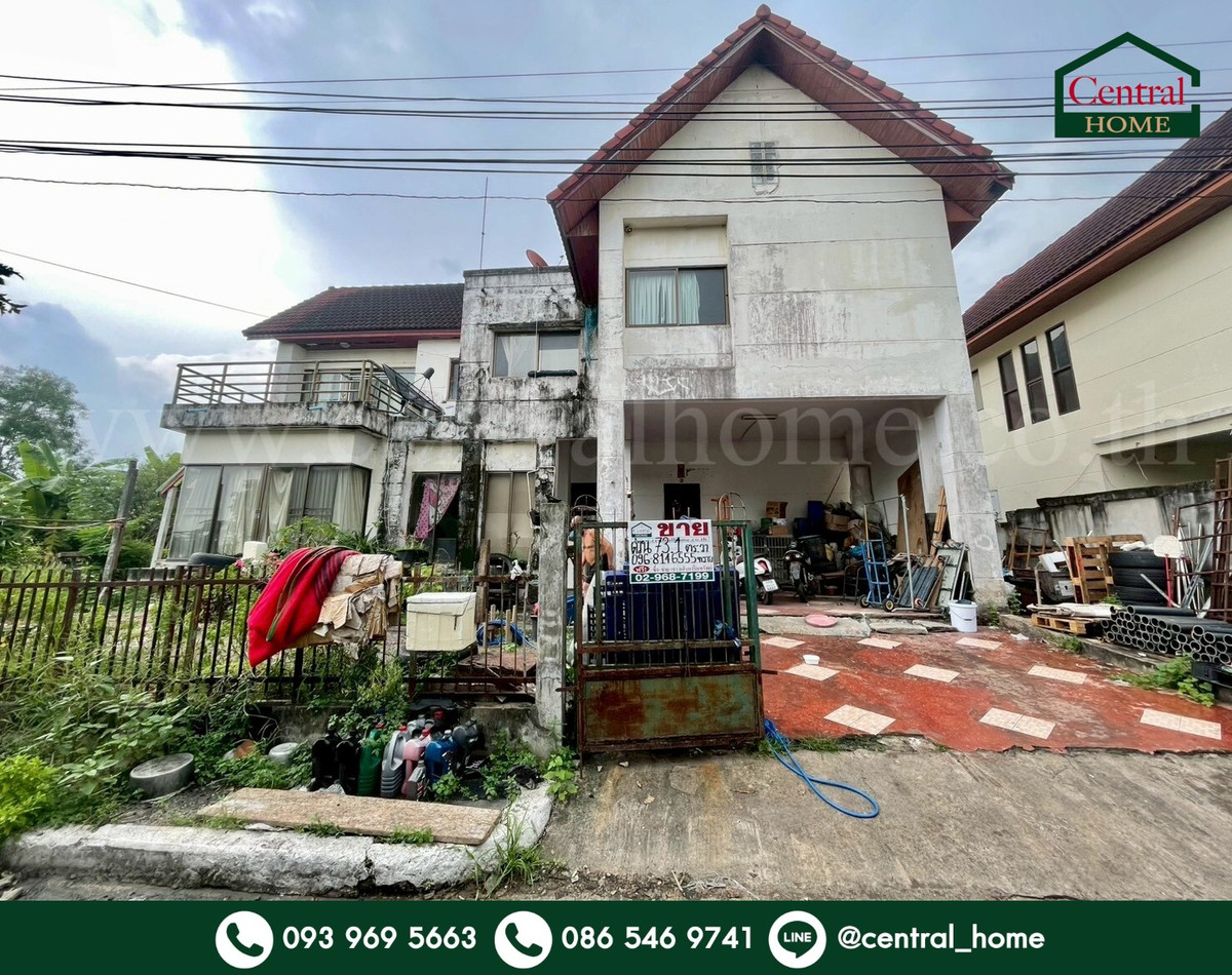 For SaleHouseLadkrabang, Suwannaphum Airport : Single house 73 sq m, Caribbean Home, Chalong Krung, Lat Krabang.