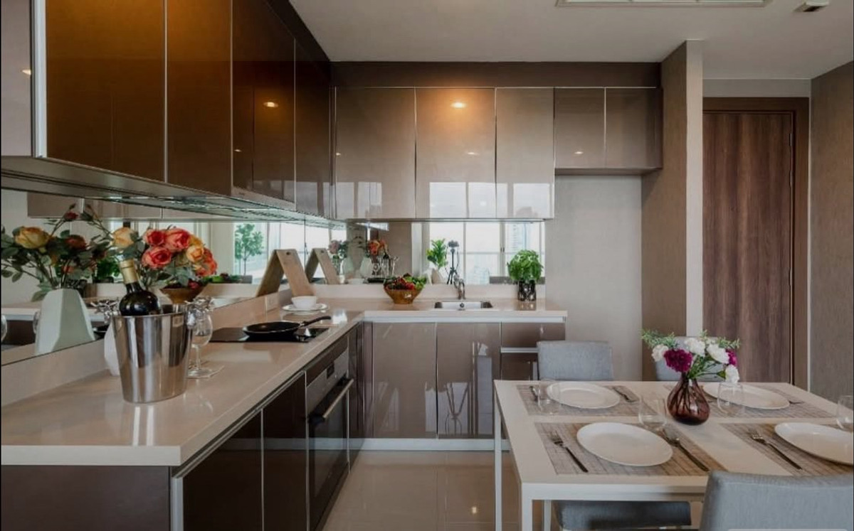 For RentCondoSathorn, Narathiwat : For rent 📍 Menam Residences 📍 2 bedrooms, 2 bathrooms, fully furnished and equipped with appliances