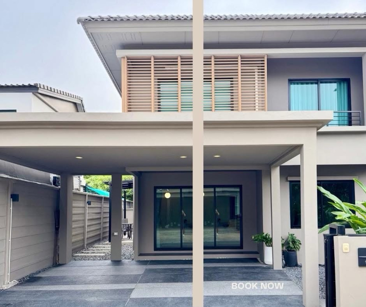 ให้เช่าบ้านบางนา แบริ่ง ลาซาล : ให้เช่าบ้านเดี่ยว  Areeya Como Botanica บางนา