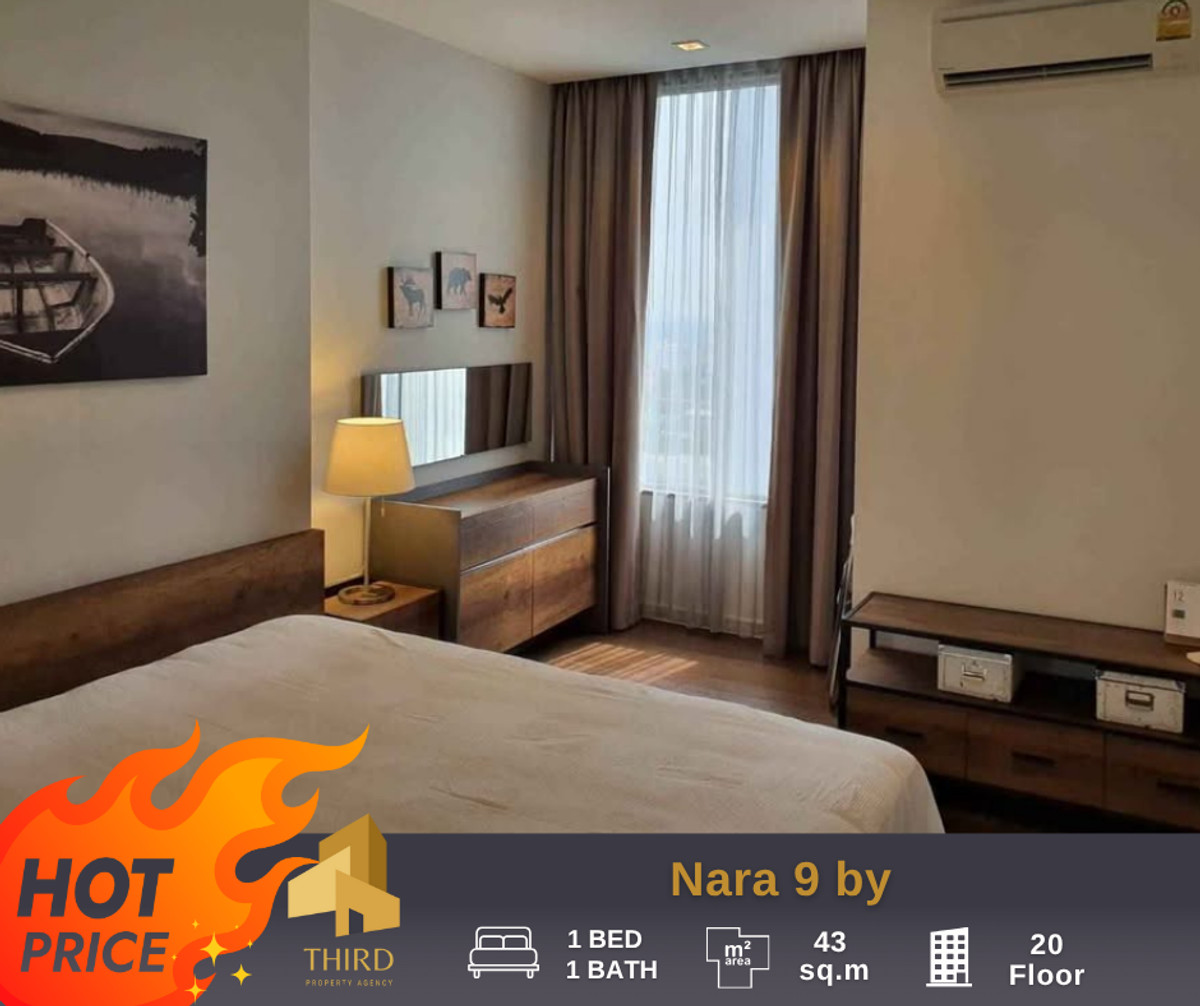 ให้เช่าคอนโดสาทร นราธิวาส : ให้เช่า  🔥 Nara 9 🔥 เฟอร์นิเจอร์และเครื่องใช้ไฟฟ้าครบ พร้อมเข้าอยู่ //สอบถามที่ LineID:@thirdproperty