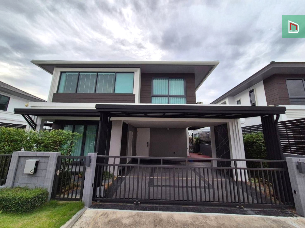 For SaleHouseRama5, Ratchapruek, Bangkruai : House Grand Britannia Ratchaphruek - Rama 5, beautiful, ready to move in, fully decorated, 3 bedrooms, 4 bathrooms, 59.10 sq m, only 12 million, quiet, convenient travel, near shopping malls.