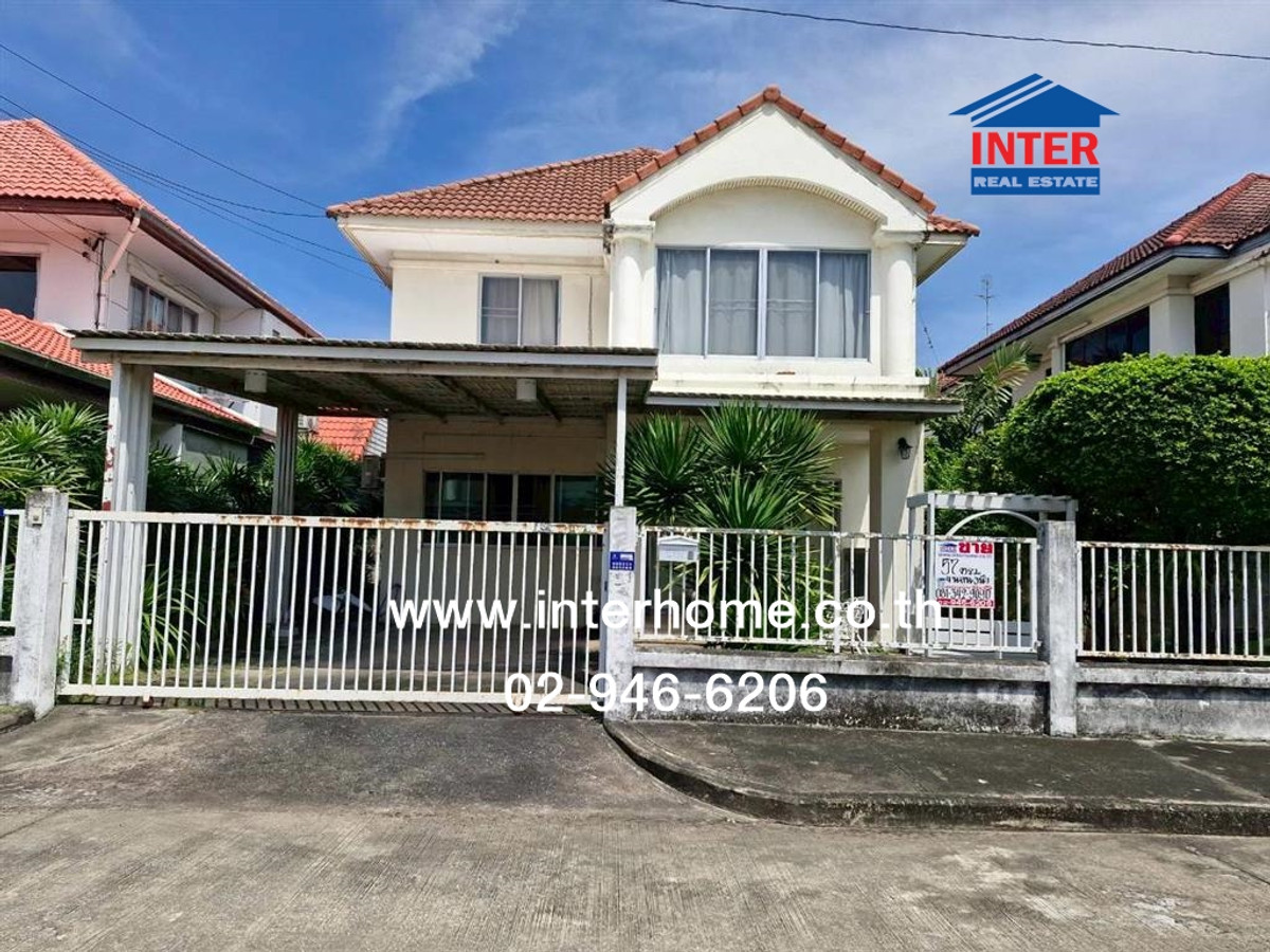 For SaleHouseMin Buri, Romklao : 2-story detached house, 57 sq m, Sammakorn Village, Minburi 2, Soi Sam Wa 20, Sukwinthawong Road, Sam Wa Road, Khlong Sam Wa District, Bangkok