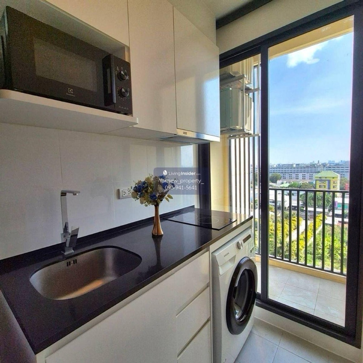 For SaleCondoKasetsart, Ratchayothin : Condo for sale Chewathai Kaset-Nawamin, fully furnished, near BTS Kaset, 2.29 million baht, 095-6568924 Cook