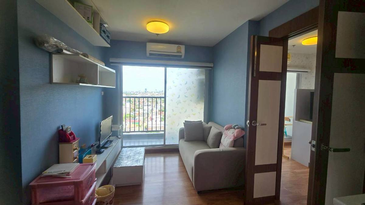 CondoChaengwatana, Muangthong : Condo for sale/rent, The Trust Ngamwongwan, area 57.65 sq m, 21st floor, facing north, 2 bedrooms, 2 bathrooms (2 rooms next to each other), living room, complete electrical equipment, fully decorated, fully furnished, ready to move in, never rented out, 