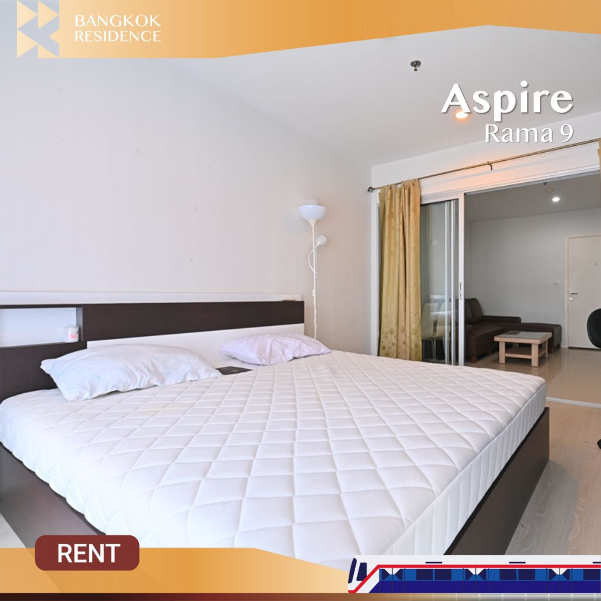 ให้เช่าคอนโดพระราม 9 เพชรบุรีตัดใหม่ RCA :  เช่าด่วน! Aspire Rama 9 🌟 ยูนิตสวยมาก ราคาดี ❗ ใกล้ MRT พระราม 9  