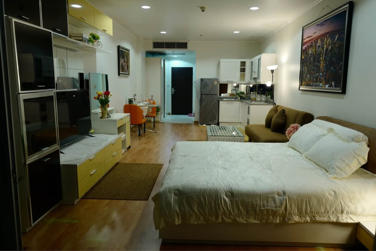 For RentCondoRatchathewi,Phayathai : For rent RR1318 The Platinum Condo, beautiful room, fully furnished, near BTS Ratchathewi.