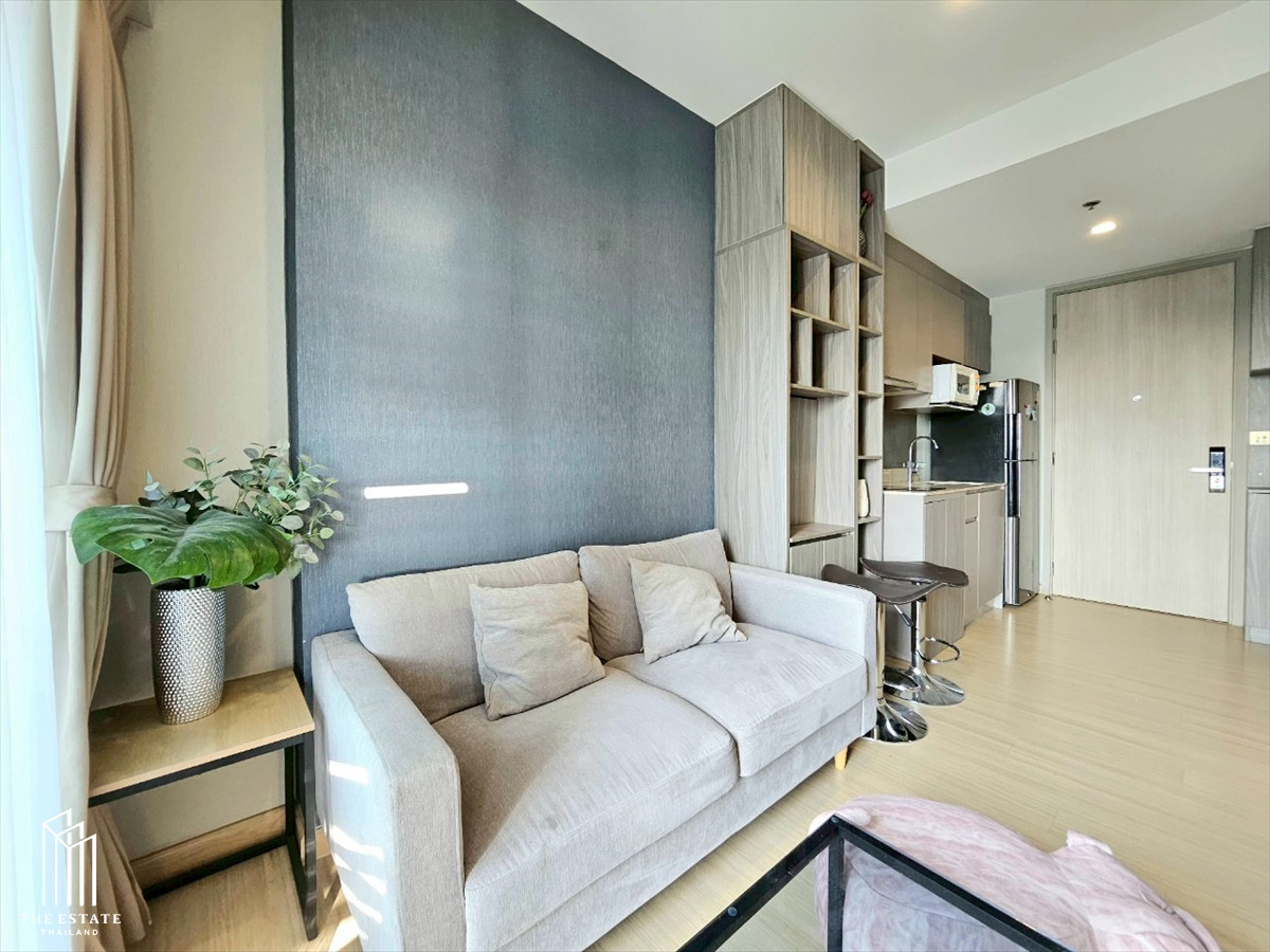 For RentCondoOnnut, Udomsuk : For rent Whizdom Connect, high floor, city view, fully furnished, near BTS Punnawithi @18,500 Baht