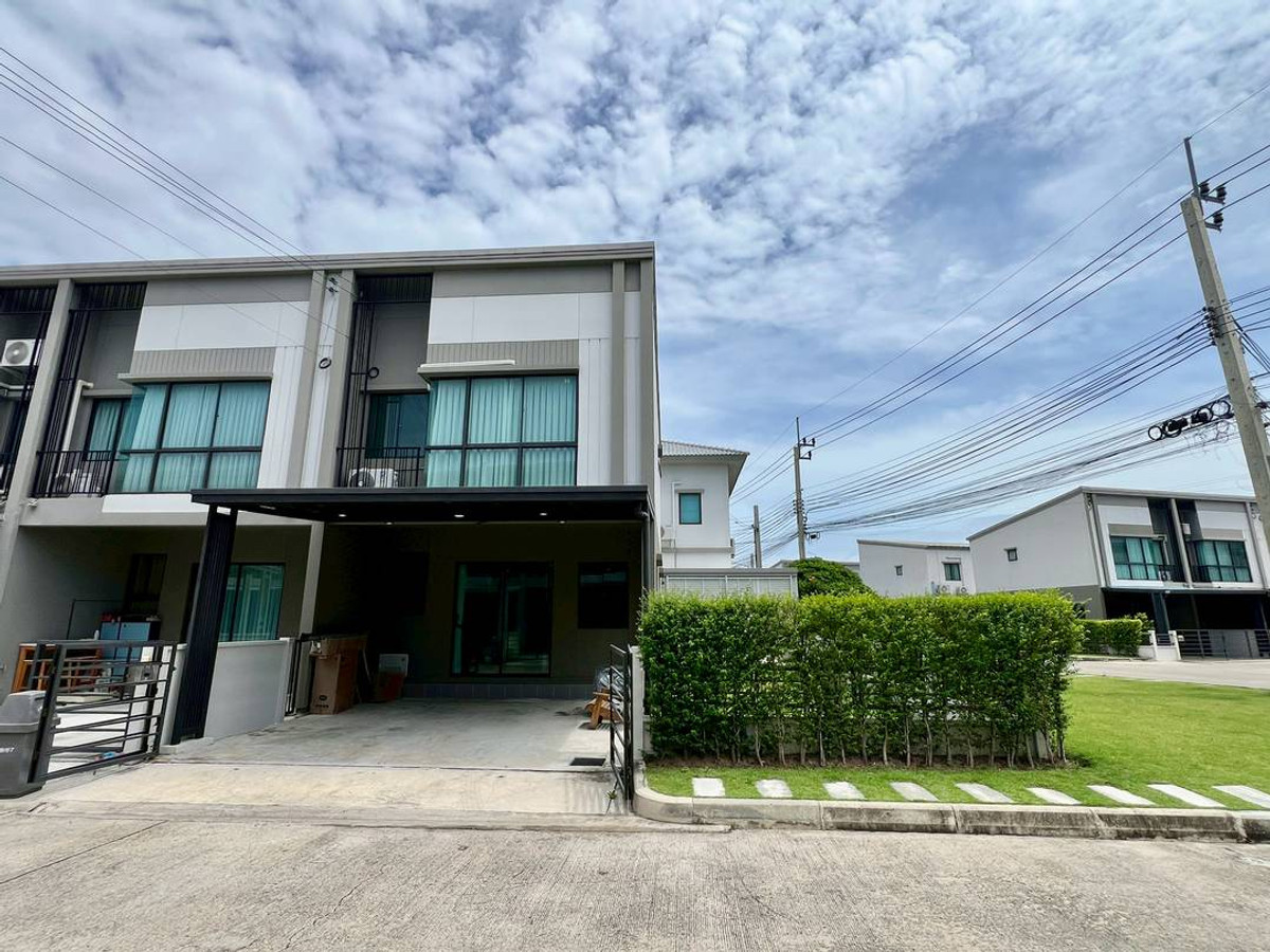 ขายทาวน์โฮมพระราม 5 ราชพฤกษ์ บางกรวย : ทาวน์โฮม หมู่บ้าน แกรนด์ พลีโน่ ราชพฤกษ์ 🏡 หลังริม มีพื้นที่สนามข้างบ้าน + สนามส่วนกลาง