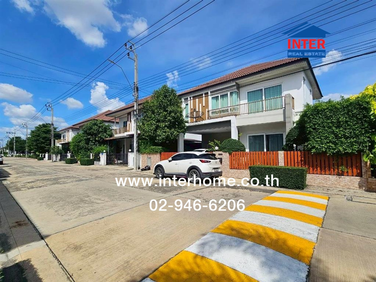For SaleHouseNawamin, Ramindra : 2-story detached house, 52.1 sq m, The Best Village. Hathairat-Thai Raman, Thai Raman Road, Khlong Sam Wa District, Bangkok