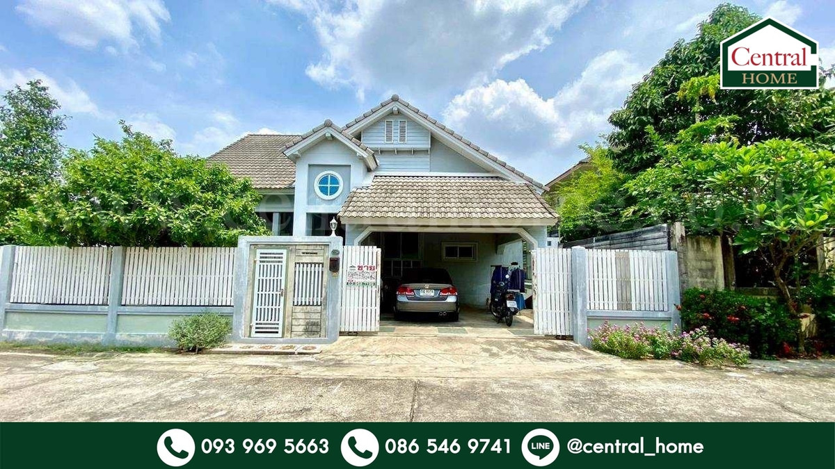 For SaleHouseRama5, Ratchapruek, Bangkruai : Single-storey detached house, Baan Suan Duangphon, Bang Kruai, ready to move in, corner unit.